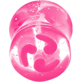 0 Gauge Pink Quotation Symbol Saddle Plug