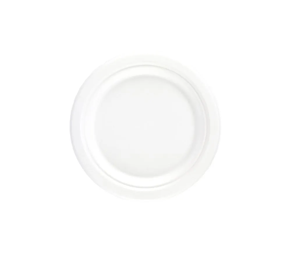 7" (18cm) Bagasse Compostable Plates