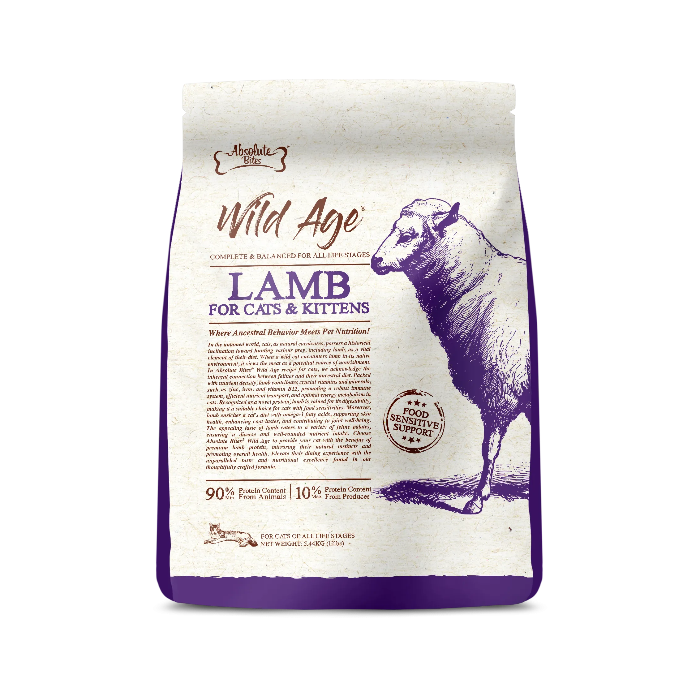 Absolute Bites Wild Age Dry Cat Food 3.3lbs
