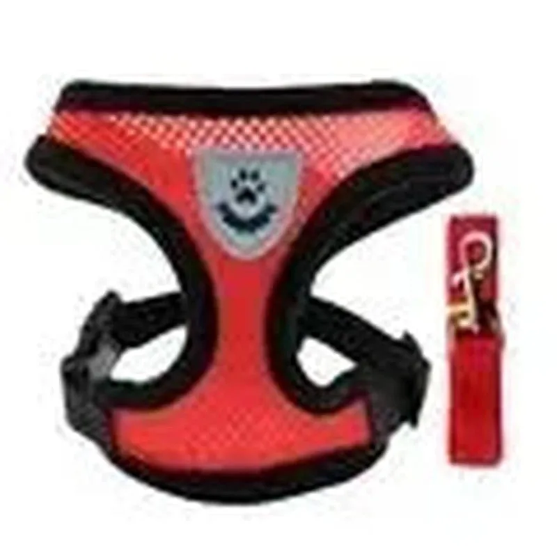 Adjustable Mesh Dog Harness Set