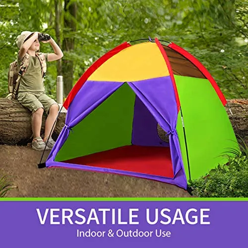Alvantor Kids Tents Indoor Children Play Tent For Toddler Tent For Kids Pop Up Tent Boys Girls Toys Indoor Outdoor Playhouse Camping Playground 8010 Rainbow 48”x48”x42"