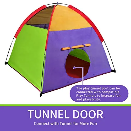 Alvantor Kids Tents Indoor Children Play Tent For Toddler Tent For Kids Pop Up Tent Boys Girls Toys Indoor Outdoor Playhouse Camping Playground 8010 Rainbow 48”x48”x42"