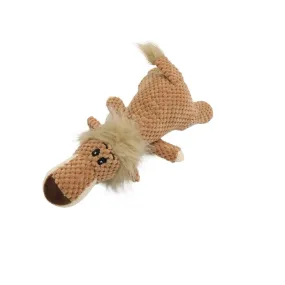 Animal-Shaped Cornvelvet Plush Dog Toy – Bite-Resistant Chew Toy with Sound