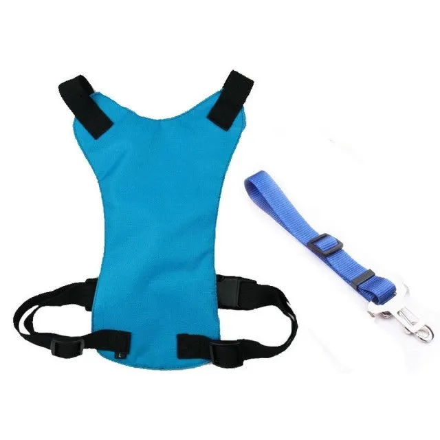 Auto Travel Dog Harness Lead Leash Seat Belt