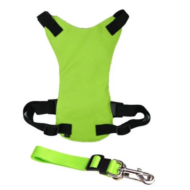 Auto Travel Dog Harness Lead Leash Seat Belt