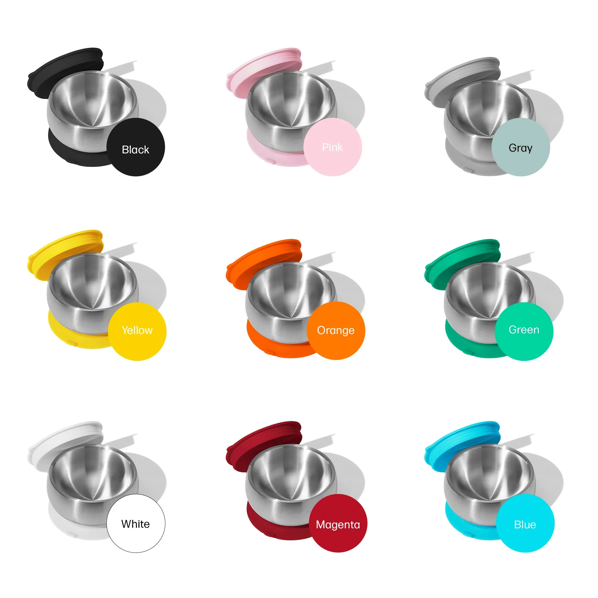 Baby Bowl   Storage Lid | Stainless Steel & Silicone