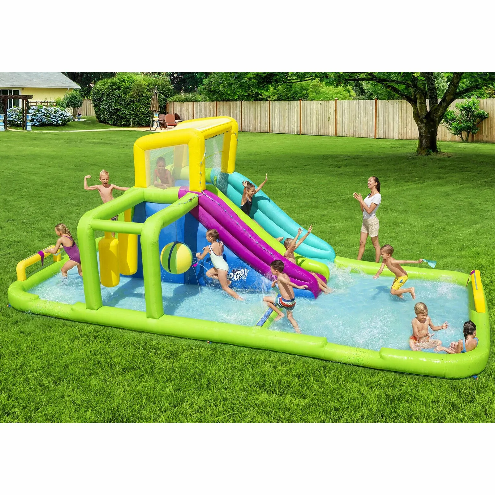 Bestway H2OGO! Splash Course Mega Water Park (23'4" x 10'2" x 8'8"/7.1m x 3.1m x 2.65m)