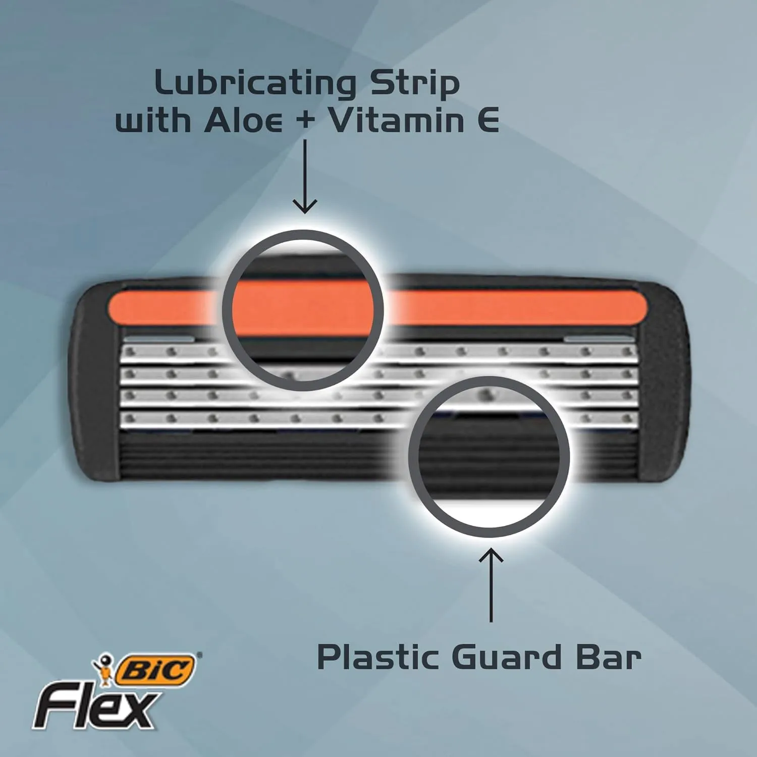 Bic Hybrid Flex 4 Titanium 1 Handle with 8 Blades Value Pack