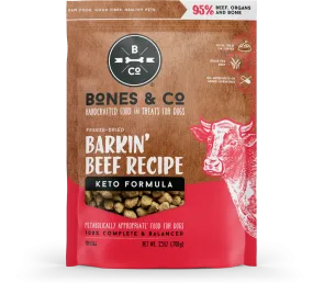 Bones & Co Barkin' Beef Recipe 25-oz, Freeze-Dried Dog Food