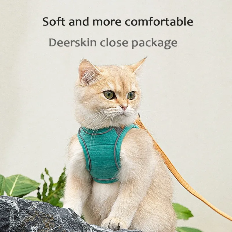 Cat Dog Harness And Leash Set