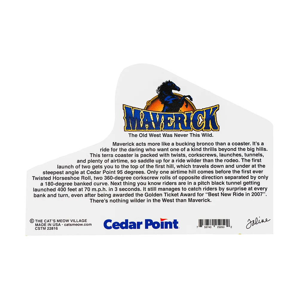 Cedar Point Cat's Meow Maverick Shelf Sitter