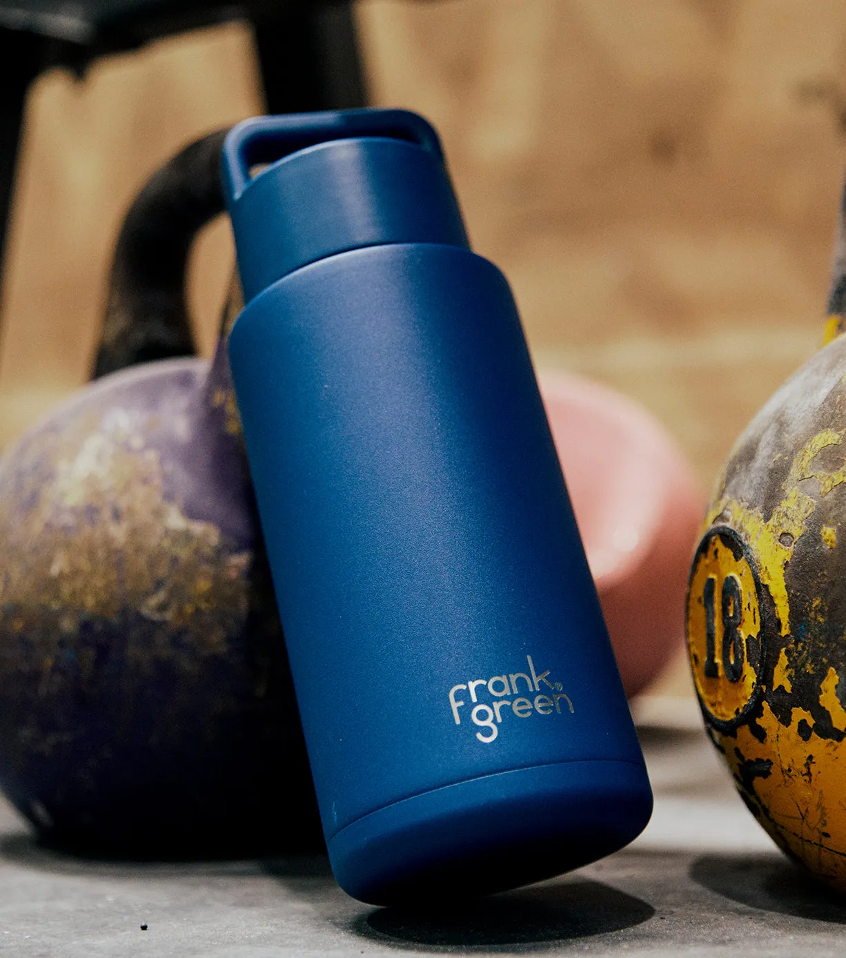 Ceramic Reusable Bottle (Grip Finish) with Grip Lid - 34oz / 1,000ml