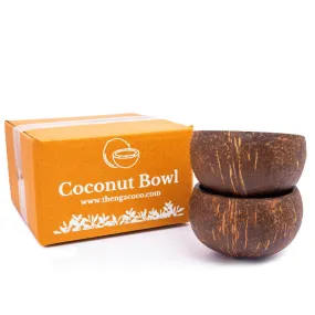 Coconut Shell Bowl | Brown | 350 ml | Set of 2