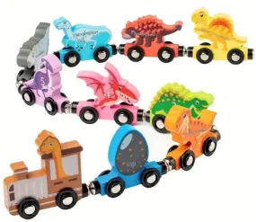 Dino Wooden Number Train
