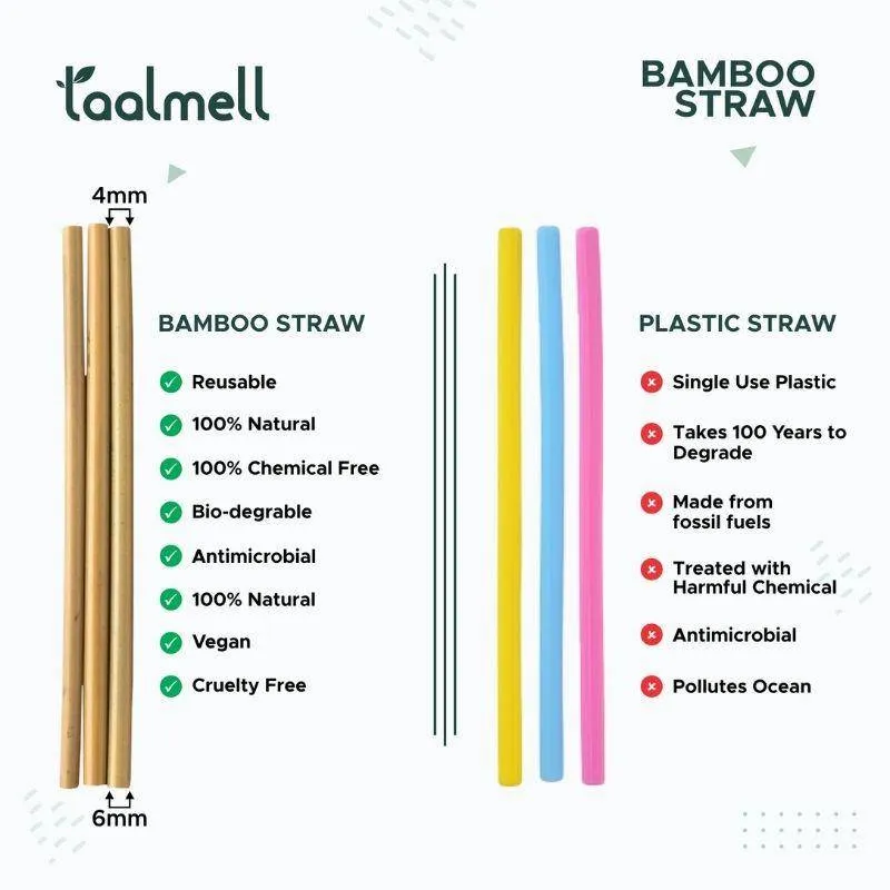 Eco Cutlery - 2 coconut bowls, 1 pack of bamboo cutlery, 1 Straw &  a Straw Cleaner Free Cotton Bag