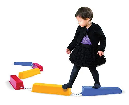 Edx Education Step-a-Logs - Balance Beam for Kids - Indoor and Outdoor - Stackable - Build Coordination and Confidence - Physical and Imaginative Play
