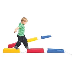 Edx Education Step-a-Logs - Balance Beam for Kids - Indoor and Outdoor - Stackable - Build Coordination and Confidence - Physical and Imaginative Play