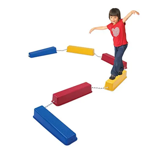 Edx Education Step-a-Logs - Balance Beam for Kids - Indoor and Outdoor - Stackable - Build Coordination and Confidence - Physical and Imaginative Play