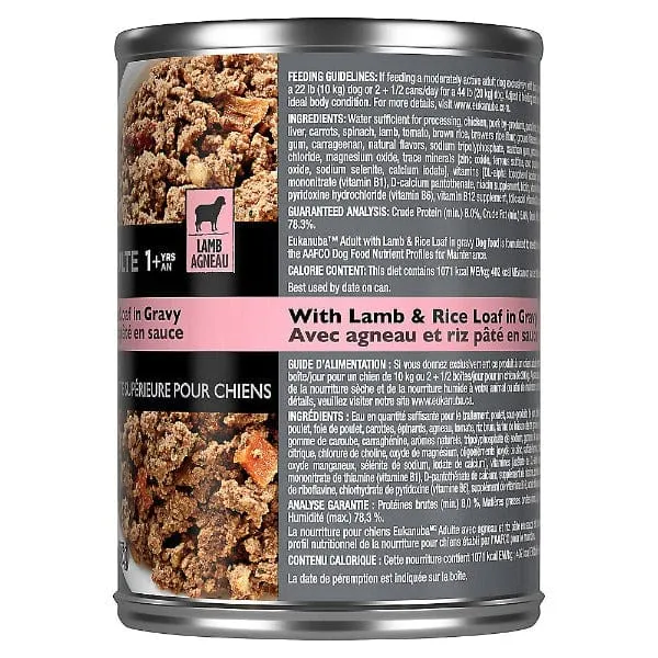 Eukanuba Adult Lamb & Rice Loaf in Gravy Canned Dog Food