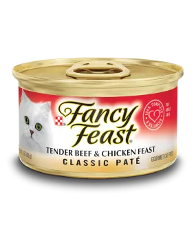 Fancy Feast Classic Tender Beef and Chicken Feast Canned Cat Food