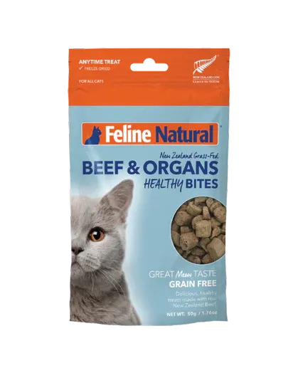 Feline Natural - Beef & Organs Healthy Bites (Cat Treats)