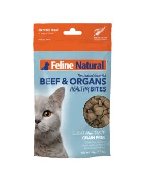 Feline Natural - Beef & Organs Healthy Bites (Cat Treats)