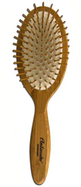 FUCHS BRUSHES - Hairbrush Ashwood Large Oval Wood Pins - 1 Brush