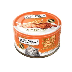 Fussie Cat Tuna with Anchovies Formula in Goat Milk Gravy Wet Cat Food Can, 2.47-oz
