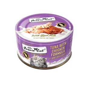 Fussie Cat Tuna with Chicken Formula in Goat Milk Gravy Wet Cat Food Can, 2.47-oz