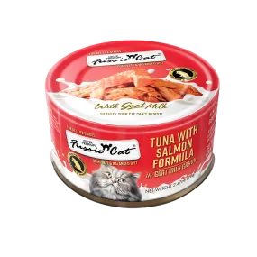 Fussie Cat Tuna With Salmon Formula In Goat Milk Gravy 2.47-oz, Wet Cat Food, Case Of 24