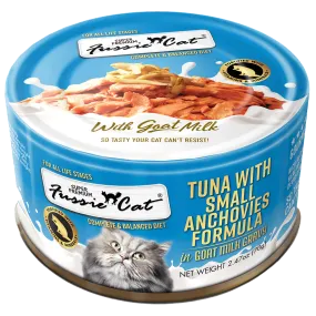 Fussie Cat Tuna with Small Anchovies Formula in Goat Milk Gravy