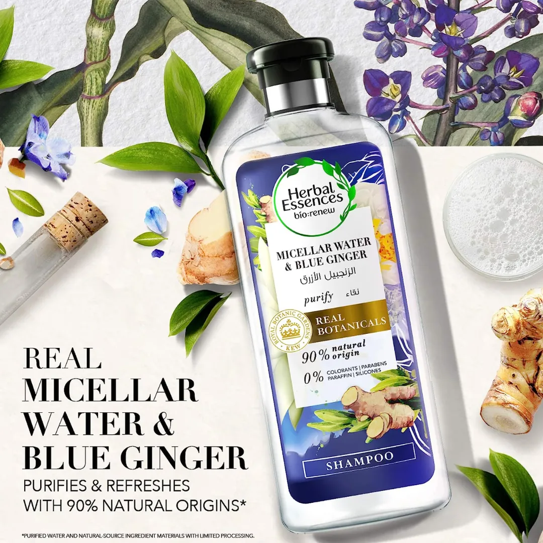 Herbal Essences Shampoo Micelar Water & Ginger 400ml