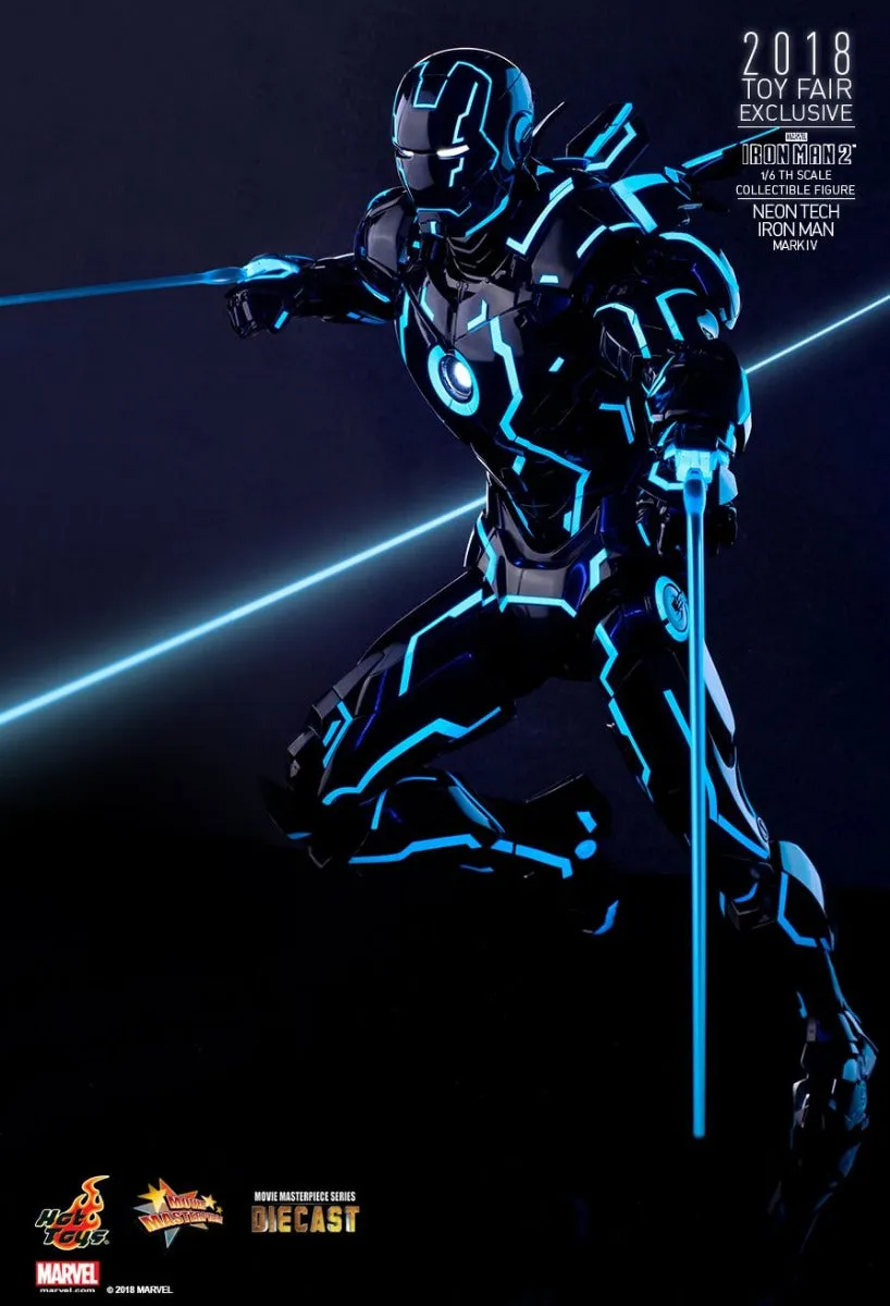 HOT TOYS MARVEL IRON MAN 2: NEON TECH COLLECTIBLE FIGURE MARK IV 1/6 - MMS485-D24