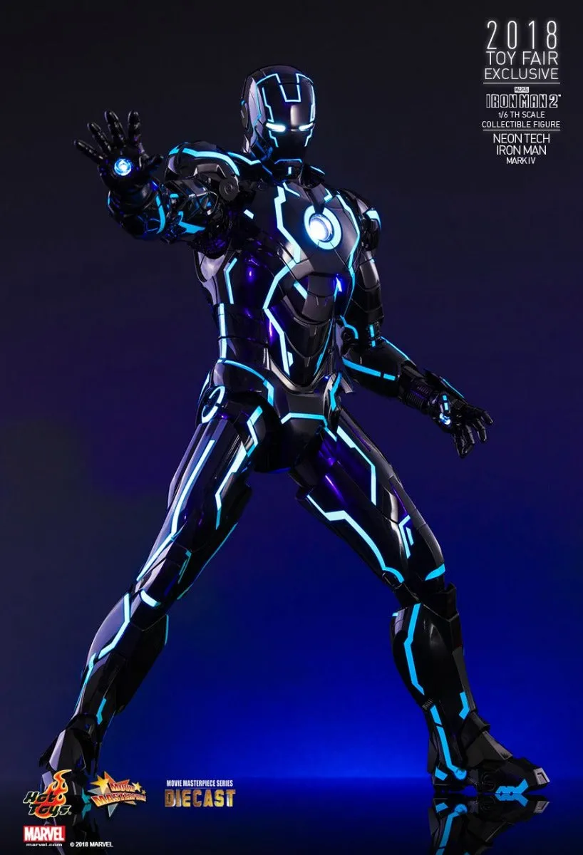 HOT TOYS MARVEL IRON MAN 2: NEON TECH COLLECTIBLE FIGURE MARK IV 1/6 - MMS485-D24
