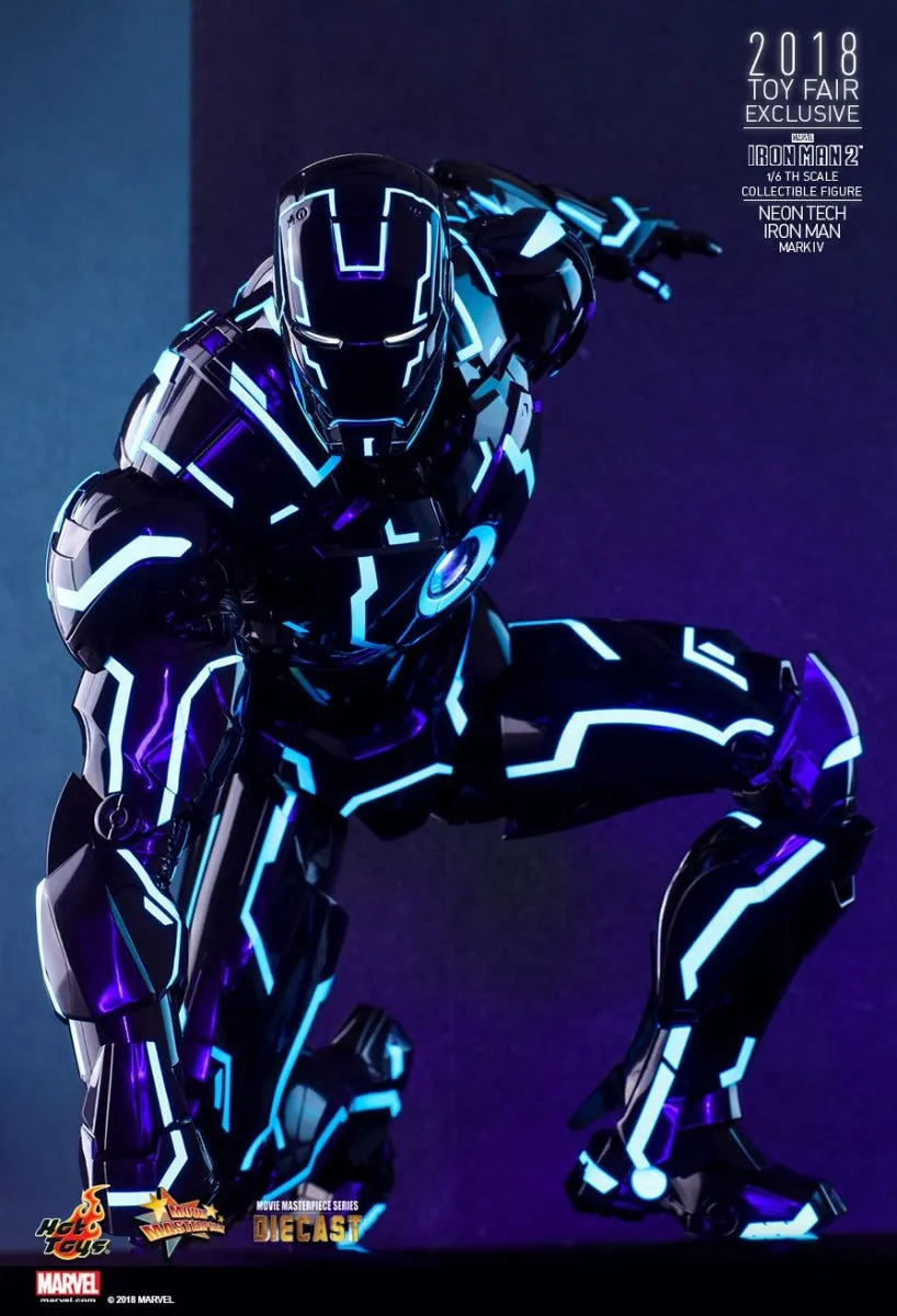 HOT TOYS MARVEL IRON MAN 2: NEON TECH COLLECTIBLE FIGURE MARK IV 1/6 - MMS485-D24