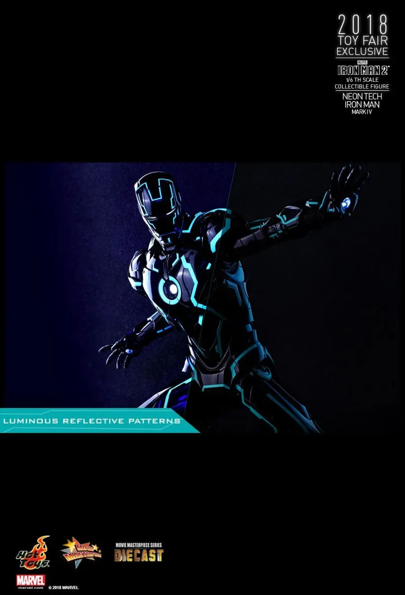 HOT TOYS MARVEL IRON MAN 2: NEON TECH COLLECTIBLE FIGURE MARK IV 1/6 - MMS485-D24