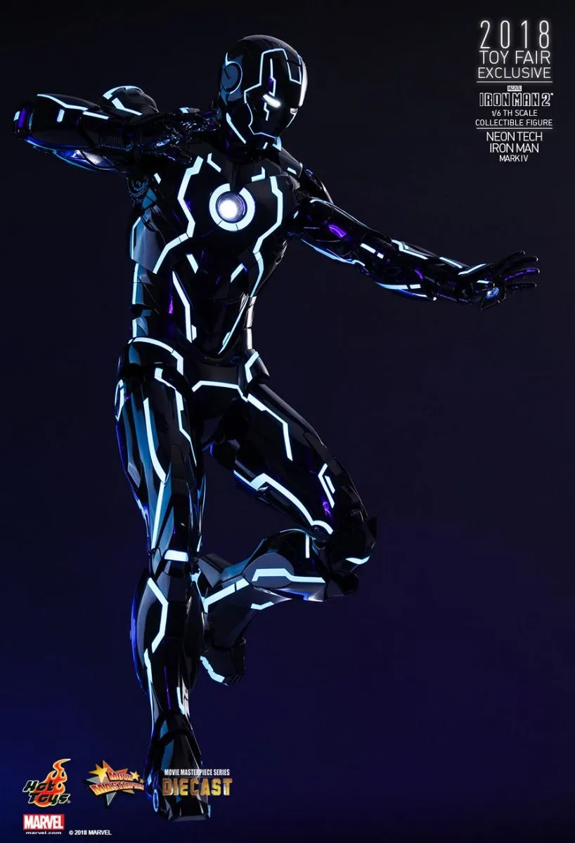 HOT TOYS MARVEL IRON MAN 2: NEON TECH COLLECTIBLE FIGURE MARK IV 1/6 - MMS485-D24