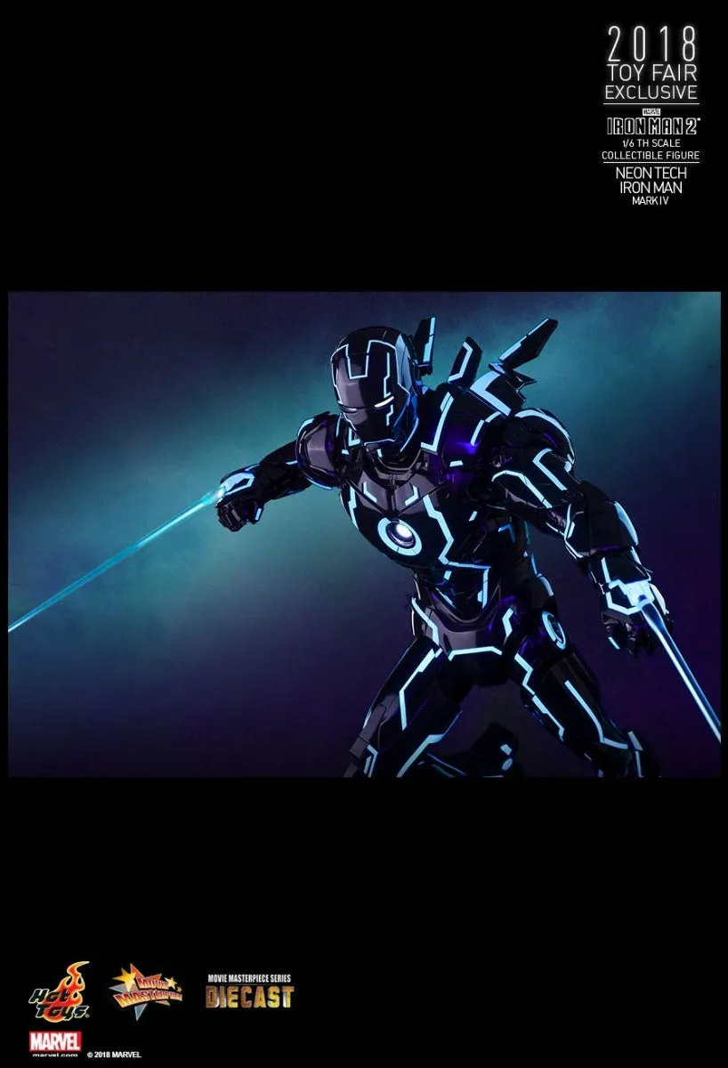 HOT TOYS MARVEL IRON MAN 2: NEON TECH COLLECTIBLE FIGURE MARK IV 1/6 - MMS485-D24