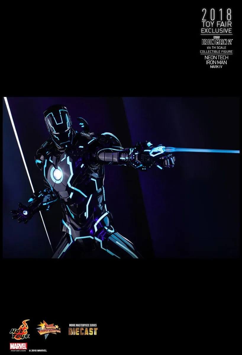 HOT TOYS MARVEL IRON MAN 2: NEON TECH COLLECTIBLE FIGURE MARK IV 1/6 - MMS485-D24