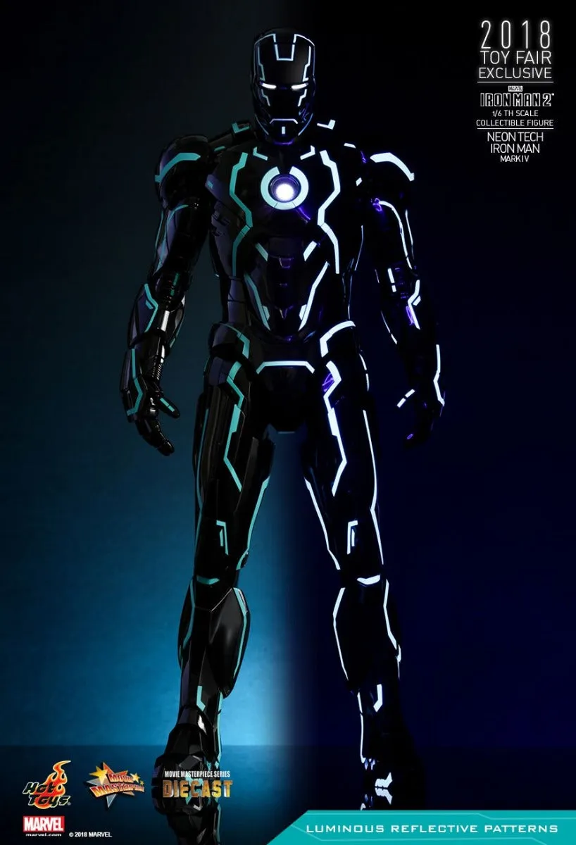 HOT TOYS MARVEL IRON MAN 2: NEON TECH COLLECTIBLE FIGURE MARK IV 1/6 - MMS485-D24