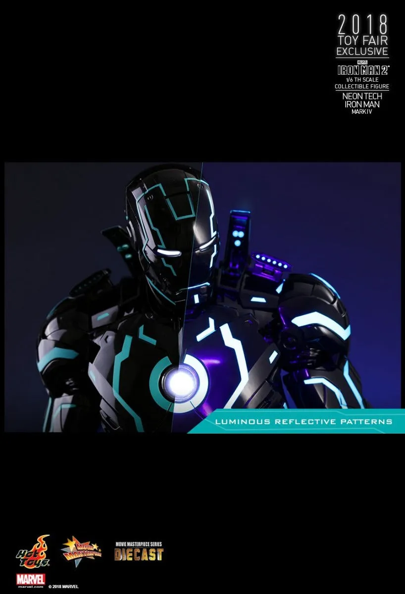 HOT TOYS MARVEL IRON MAN 2: NEON TECH COLLECTIBLE FIGURE MARK IV 1/6 - MMS485-D24