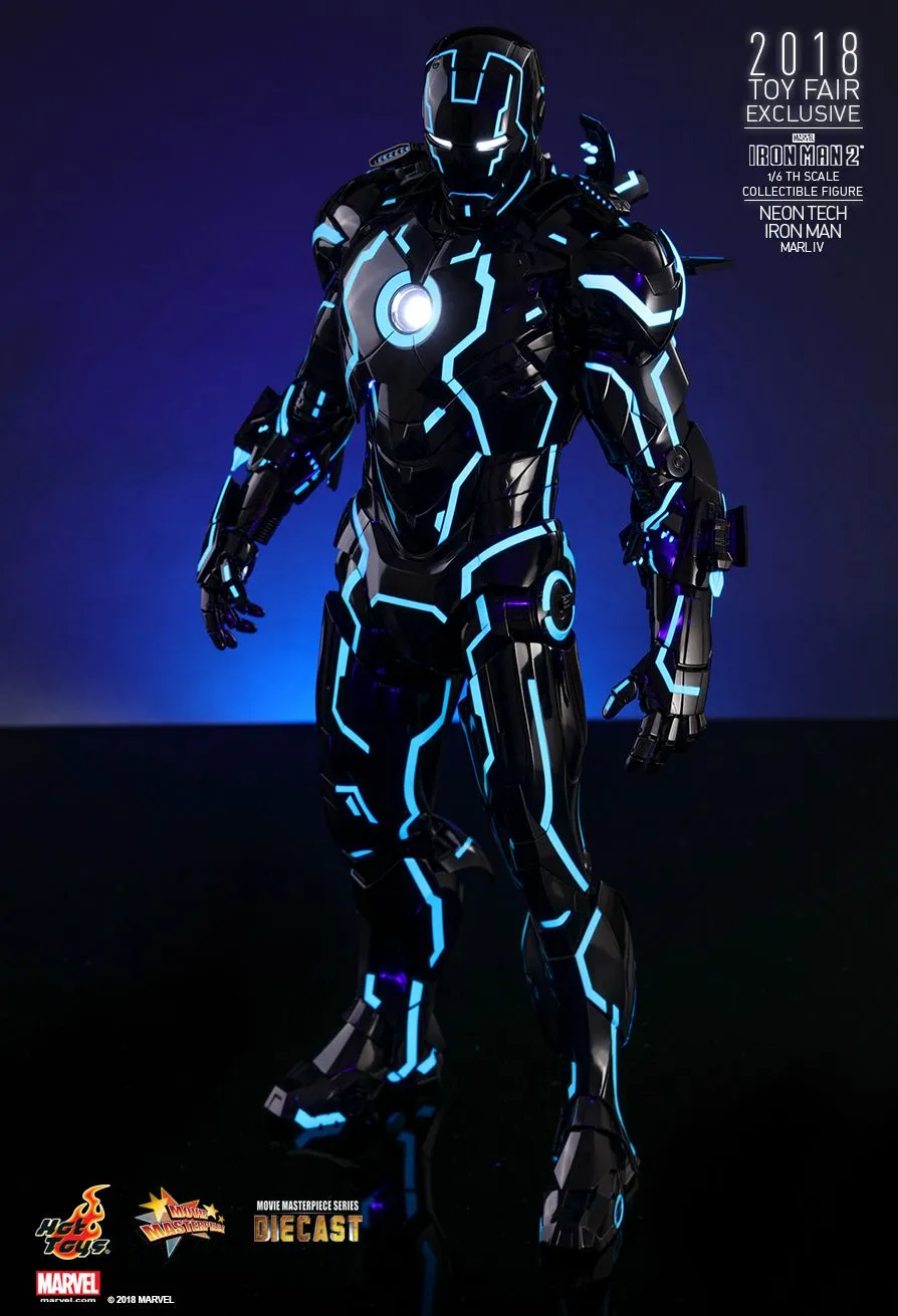 HOT TOYS MARVEL IRON MAN 2: NEON TECH COLLECTIBLE FIGURE MARK IV 1/6 - MMS485-D24