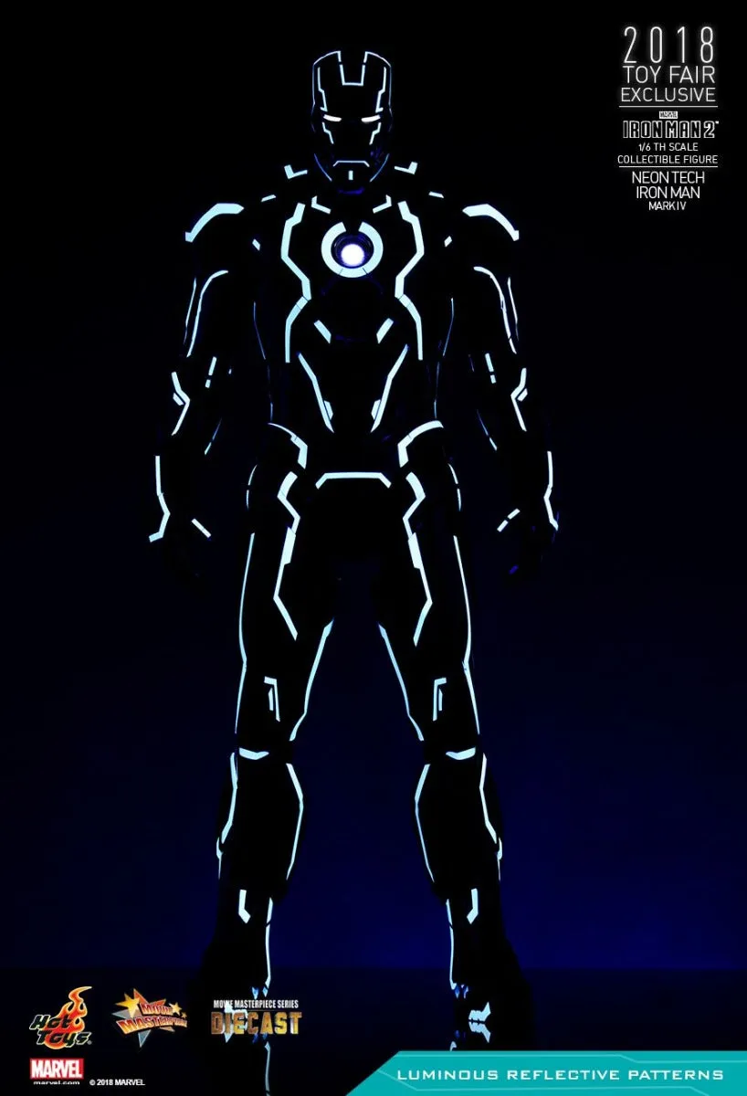 HOT TOYS MARVEL IRON MAN 2: NEON TECH COLLECTIBLE FIGURE MARK IV 1/6 - MMS485-D24