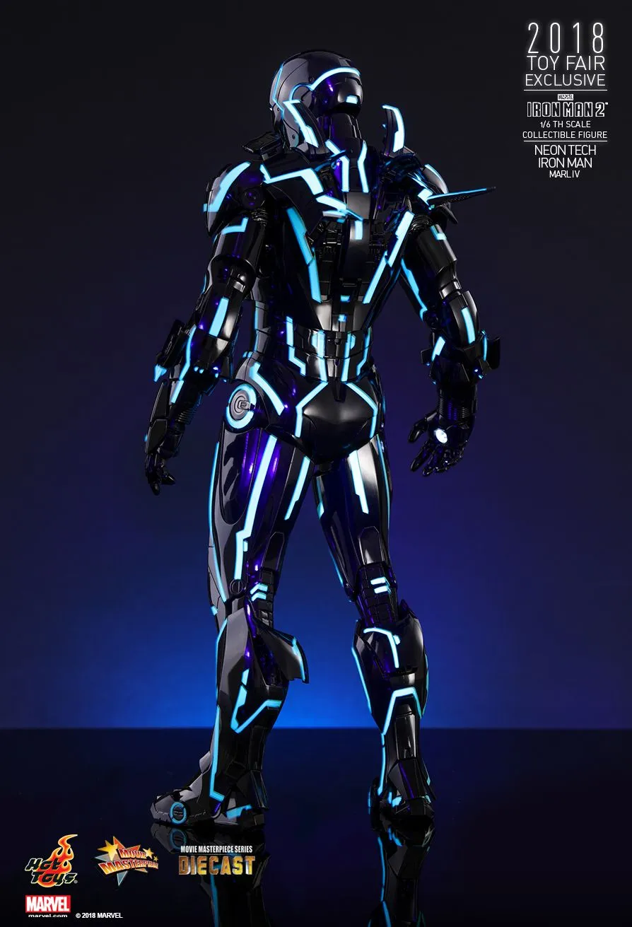 HOT TOYS MARVEL IRON MAN 2: NEON TECH COLLECTIBLE FIGURE MARK IV 1/6 - MMS485-D24