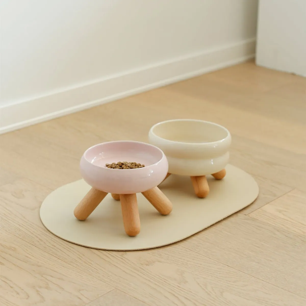 Injoya Gulu Pink Pet Food Bowl 17.4 cm