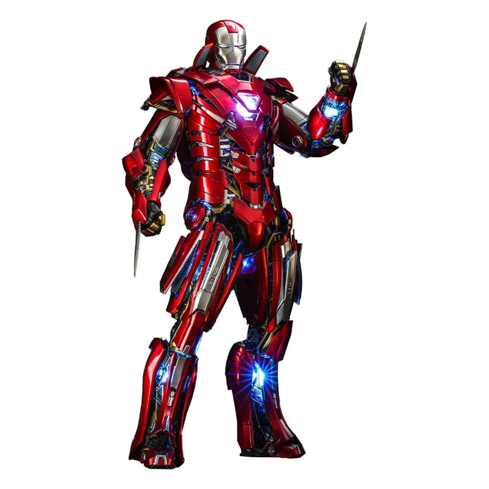 Iron Man 3 Movie Masterpiece Action Figure 1/6 Silver Centurion (Armor Suit Up Version) 32 Cm