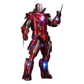 Iron Man 3 Movie Masterpiece Action Figure 1/6 Silver Centurion (Armor Suit Up Version) 32 Cm