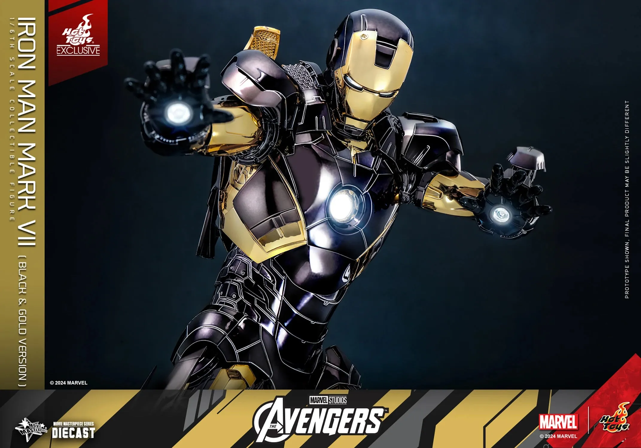 Iron Man Mark VII (Black & Gold Version) Hot Toys Exclusive Collectible Figure