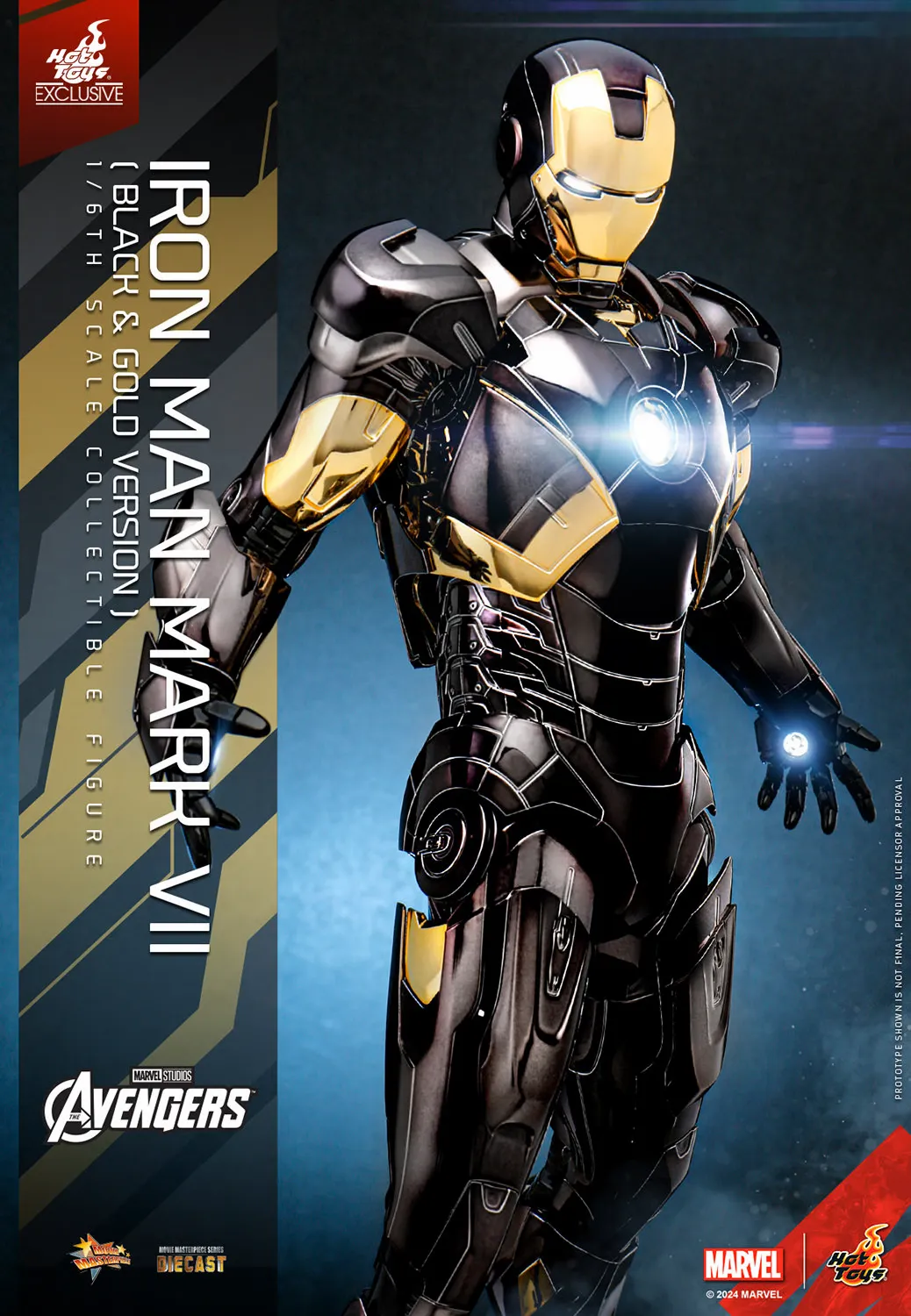 Iron Man Mark VII (Black & Gold Version) Hot Toys Exclusive Collectible Figure