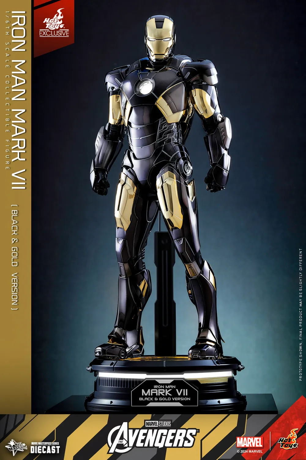 Iron Man Mark VII (Black & Gold Version) Hot Toys Exclusive Collectible Figure
